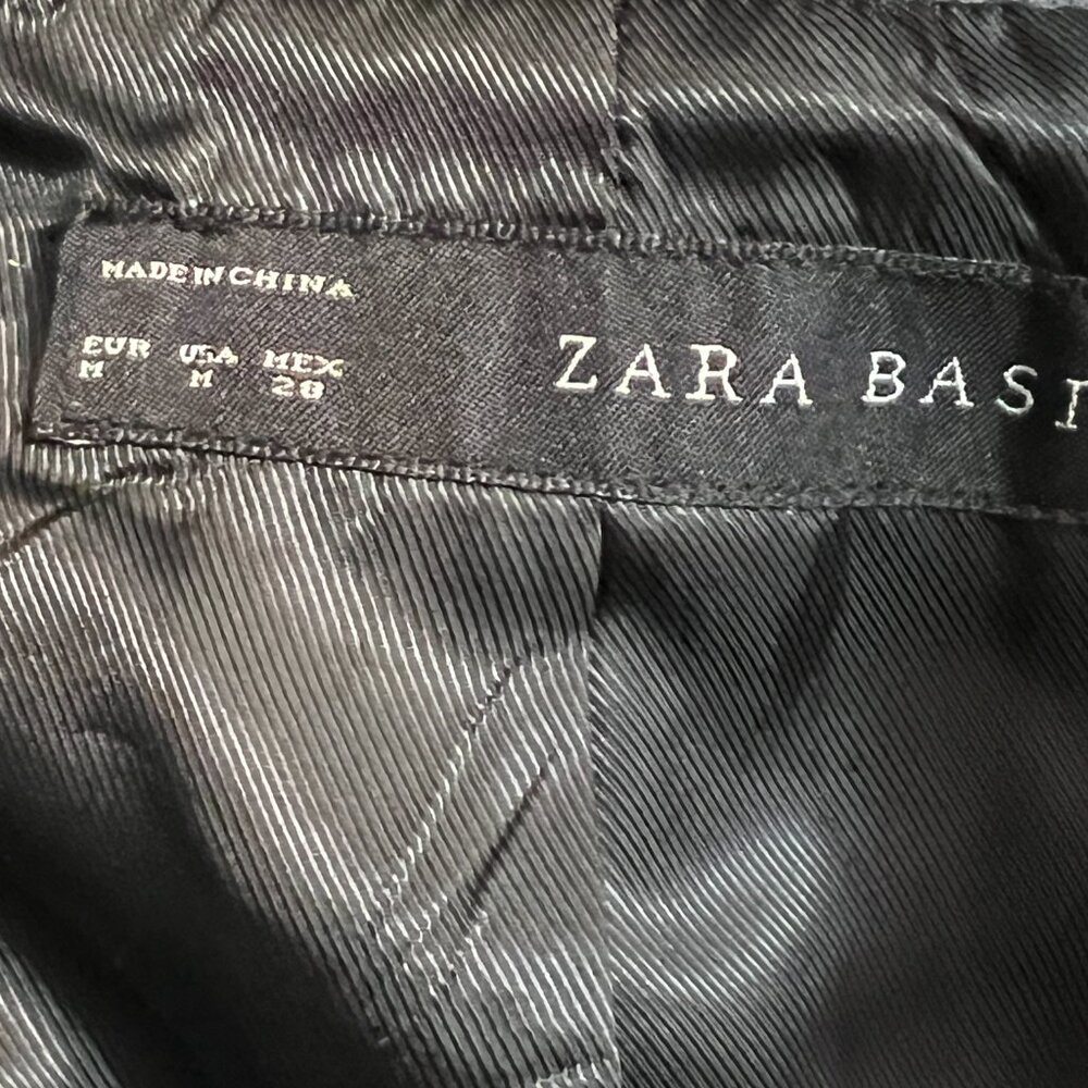 NWOT ZARA BASIC Gray Wool Blend Double Breasted C… - image 5